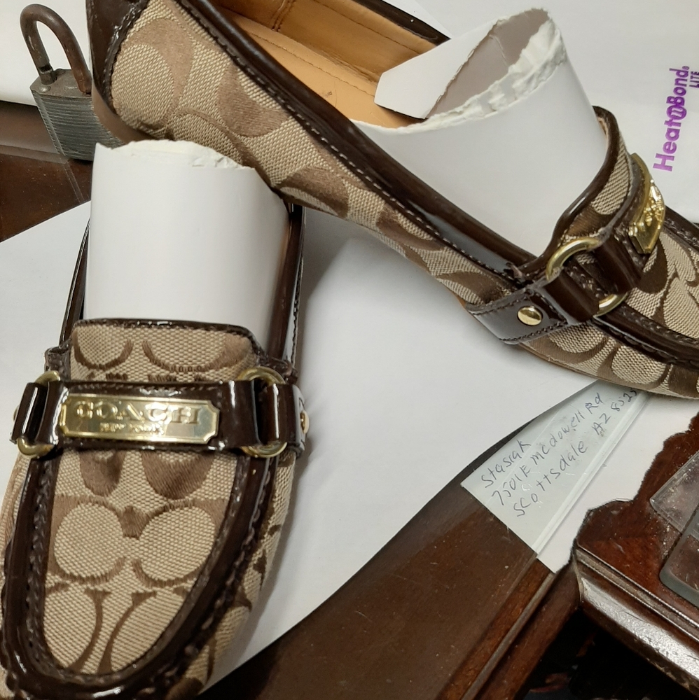 Coach slip on loafers